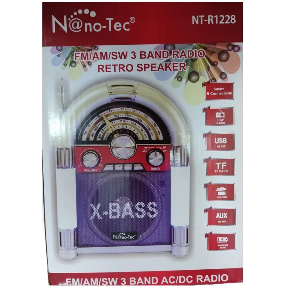 Radio parlante rokola retro nano