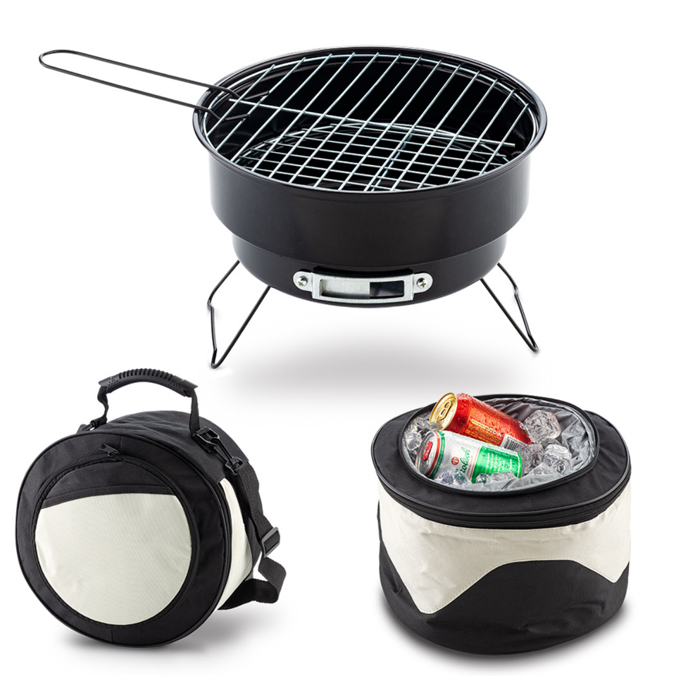 Bbq grill con nevera lonchera