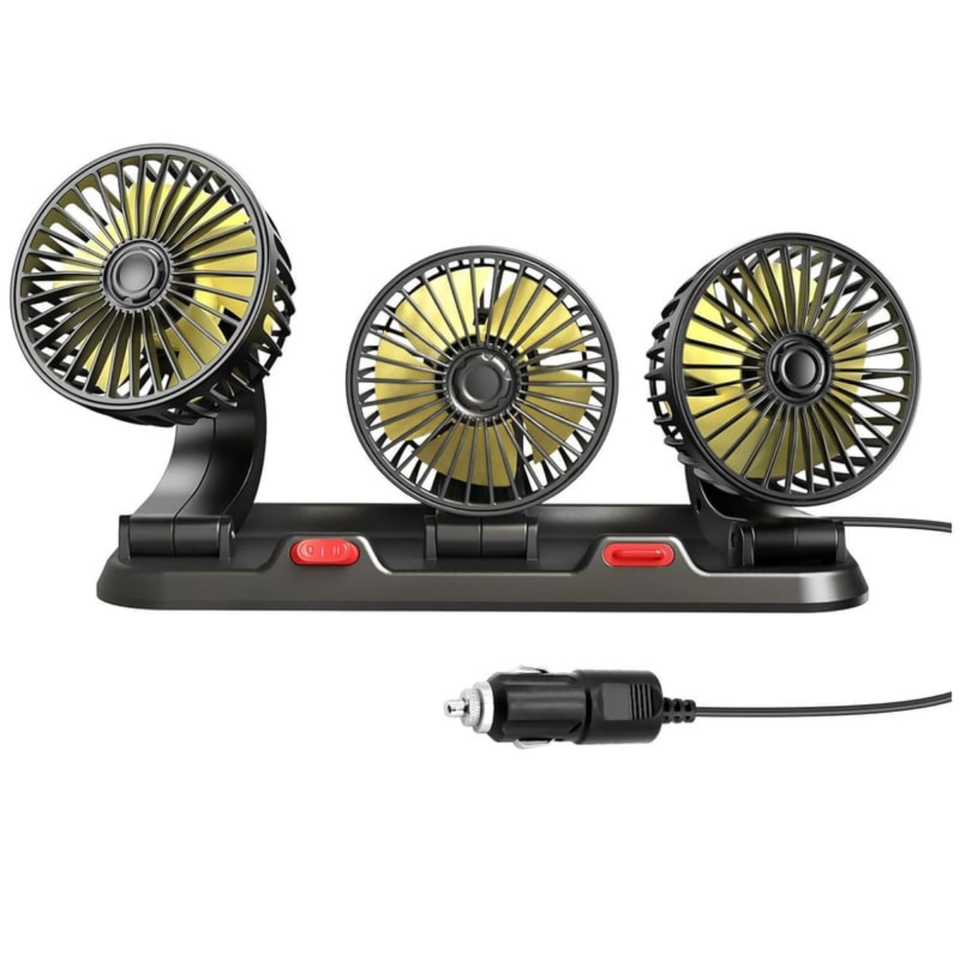 Ventilador portátil triple para carro