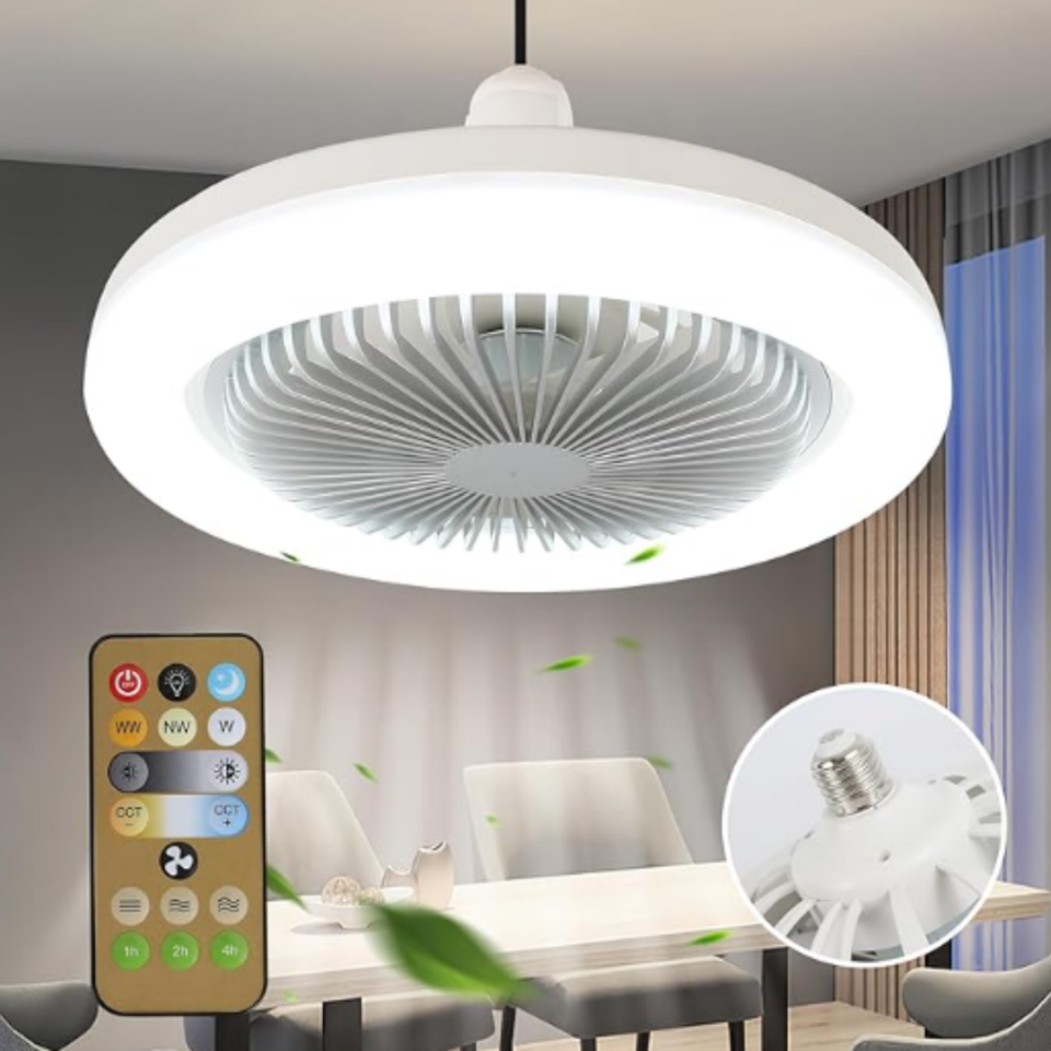 Ventilador de techo con luz led