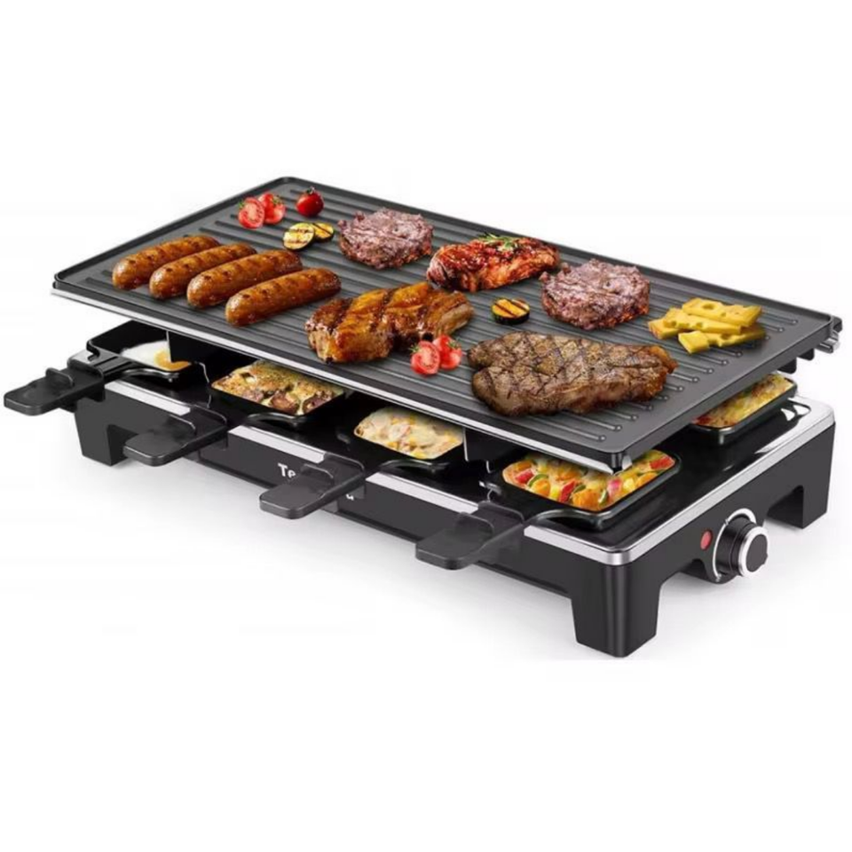 Parrilla eléctrica portátil 2 en 1