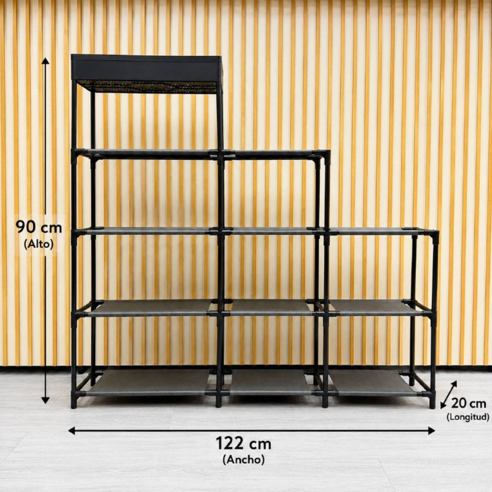 Organizador zapatero modular de 10 niveles