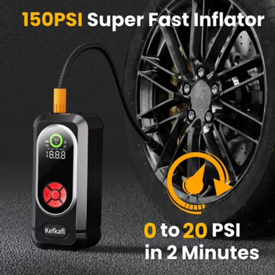Iniciador cargador compresor de batería 12v
