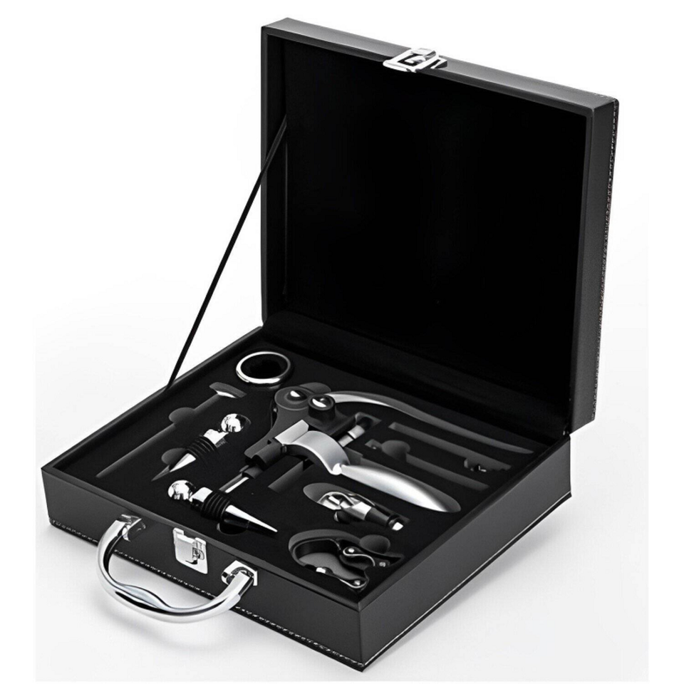 Kit de sacacorchos y abridor de vino 9 piezas