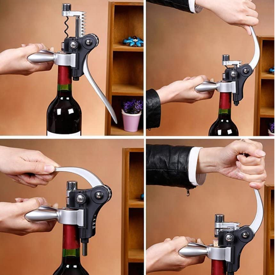 Kit de sacacorchos y abridor de vino 9 piezas