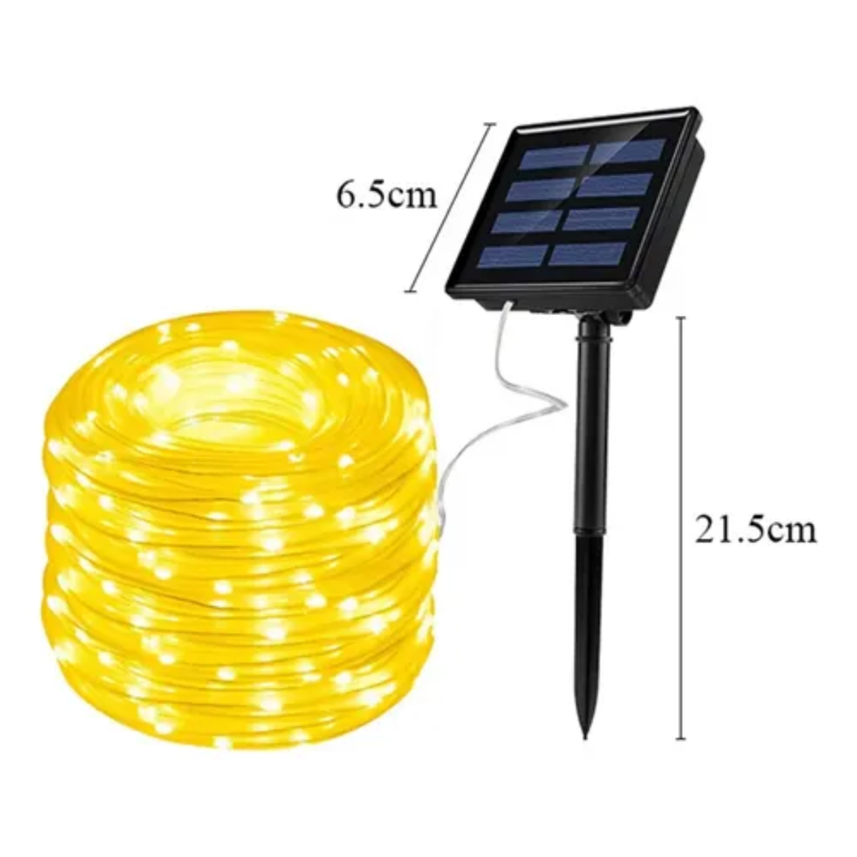 Manguera solar 20 metros x 200 bombillos led