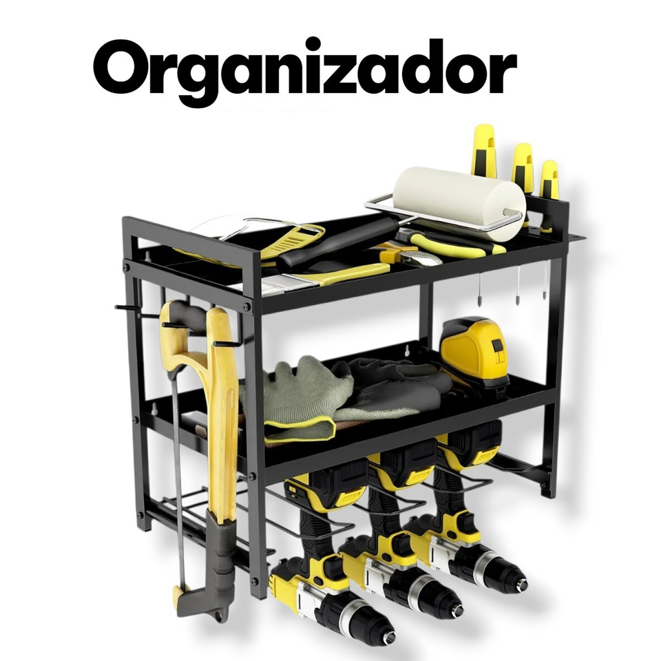 Organizador de herramientas de 2 niveles