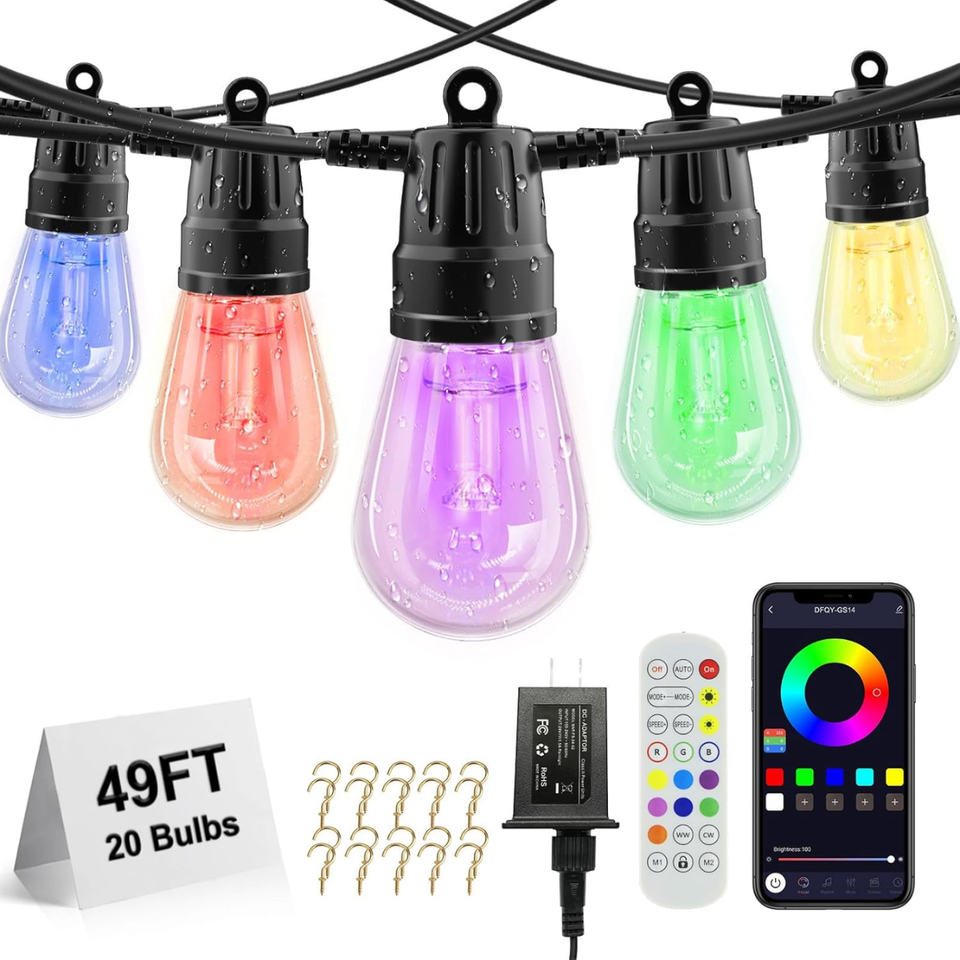 Guirnalda de bombillos led rgb 15 metros