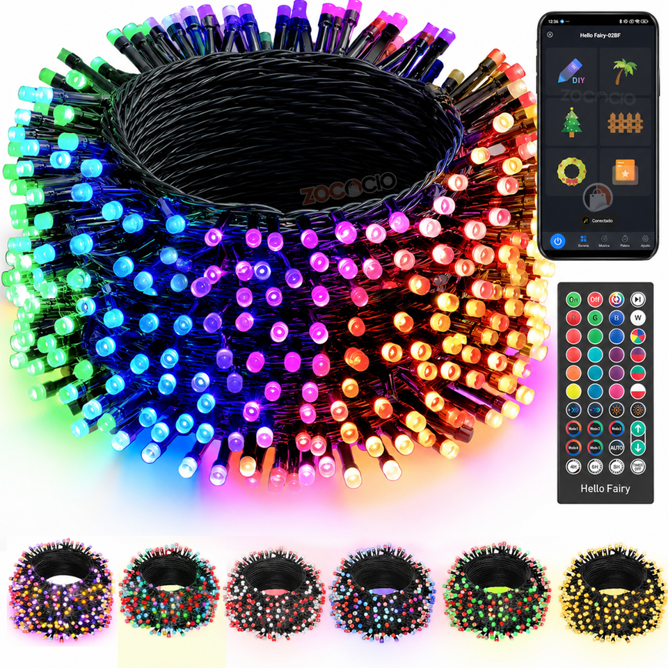 Guirnalda premiun de luces inteligente rgb 20m