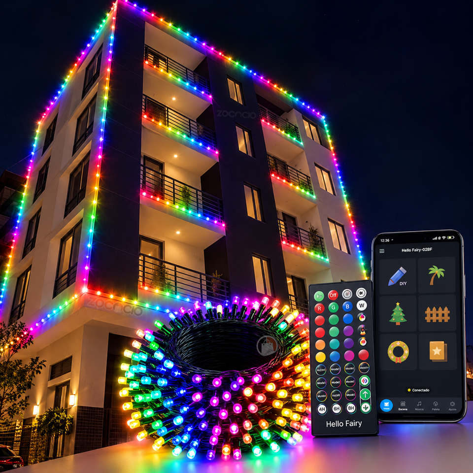 Guirnalda premiun de luces inteligente rgb 20m