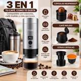 Cafetera portátil 3 en 1