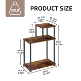 Estante organizador vertical de 3 niveles
