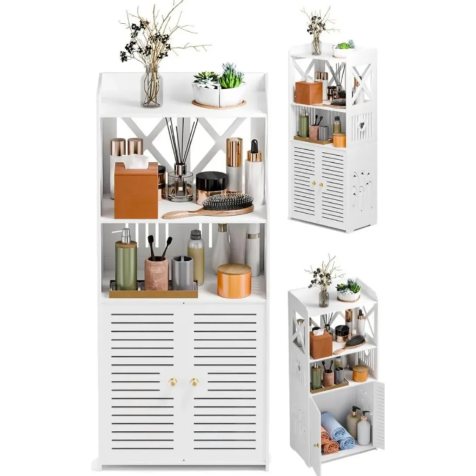 Organizador gabinete de 2 puertas y 4 niveles