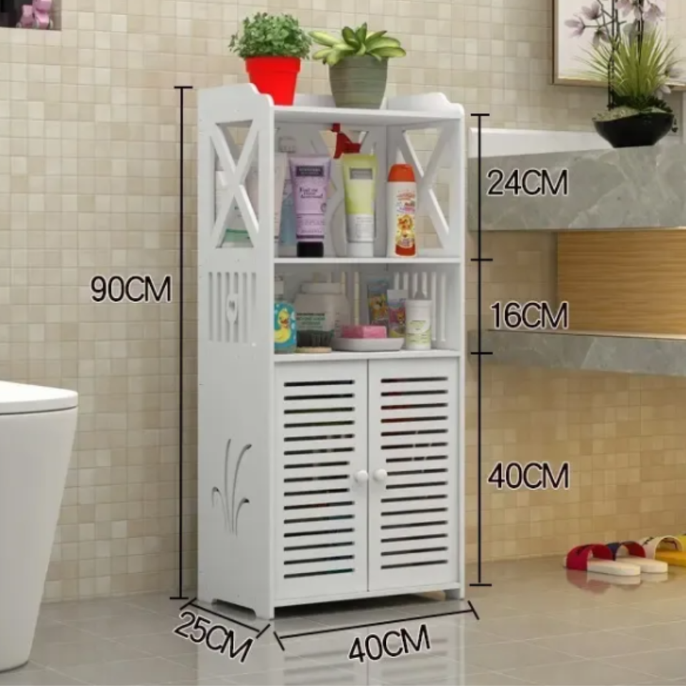Organizador gabinete de 2 puertas y 4 niveles