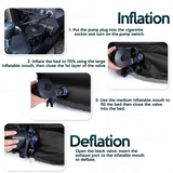Colchón inflable para viaje en automóvil