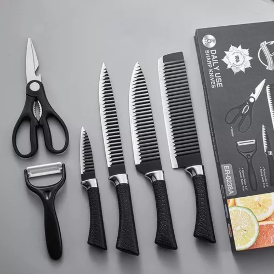 Juego set de cuchillos elegante