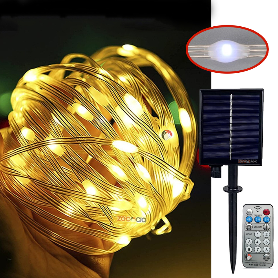 Guirnalda solar 20m 200 led