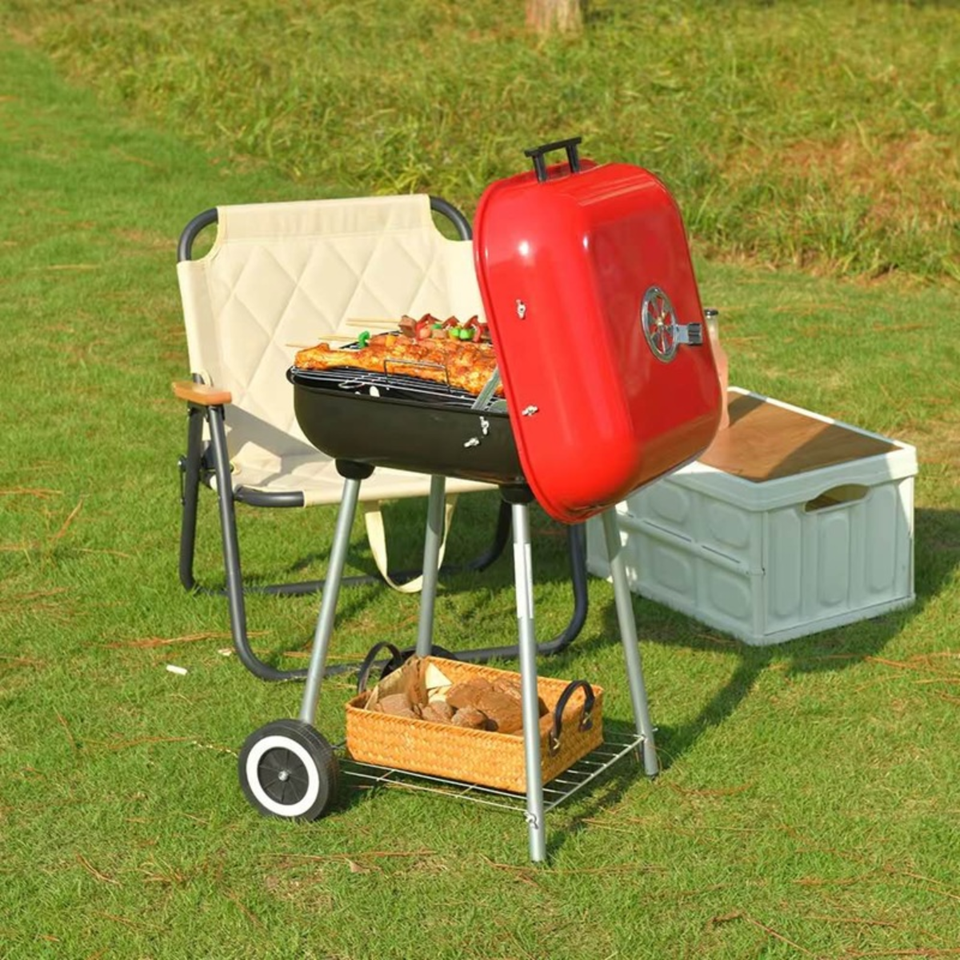 Parrilla bbq portátil master grill deluxe