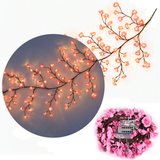 Guirnalda de flores de cerezo con luces led