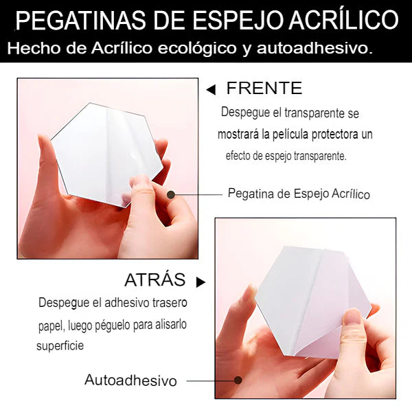 Espejos Hexagonales 30 Unidades