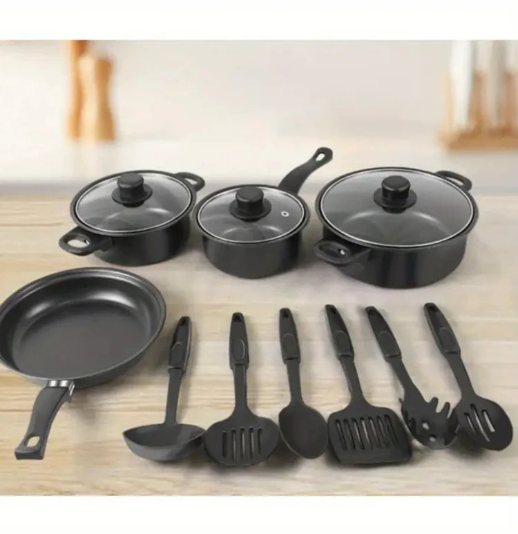 Juego De Ollas Y Utensilios 13 Piezas