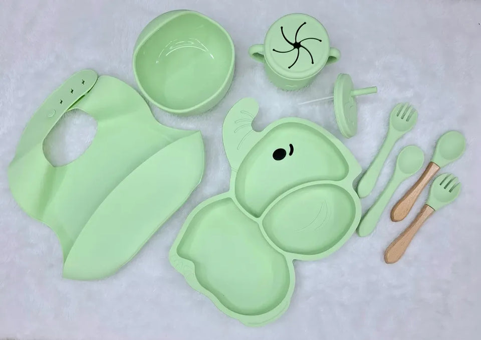 Set de Alimentación Infantil de Silicona 10 Piezas