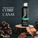 COMBO SHAMPOO CUBRE CANAS SECRETO DE ANGELES + 2 OBSEQUIO