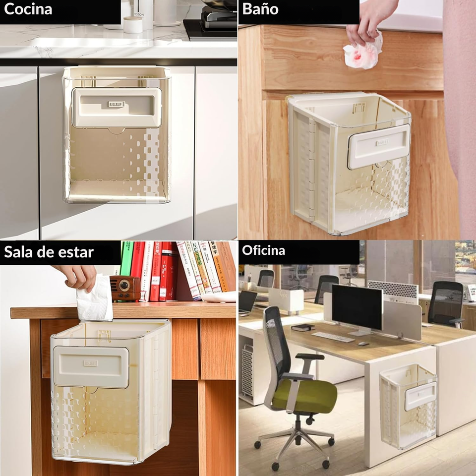 Caneca Basurero Bote Cocina Plegable