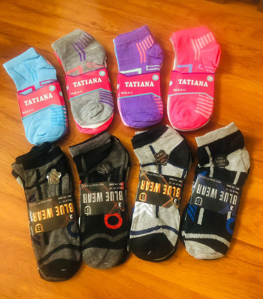 PACK 12 PARES DE MEDIAS MUJER Y HOMBRE