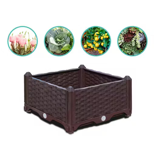 Cama De Jardin Elevada 3 Puestos