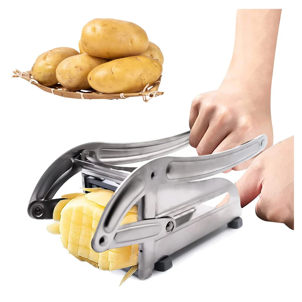 Cortador de Papas a la Francesa de Acero Inoxidable