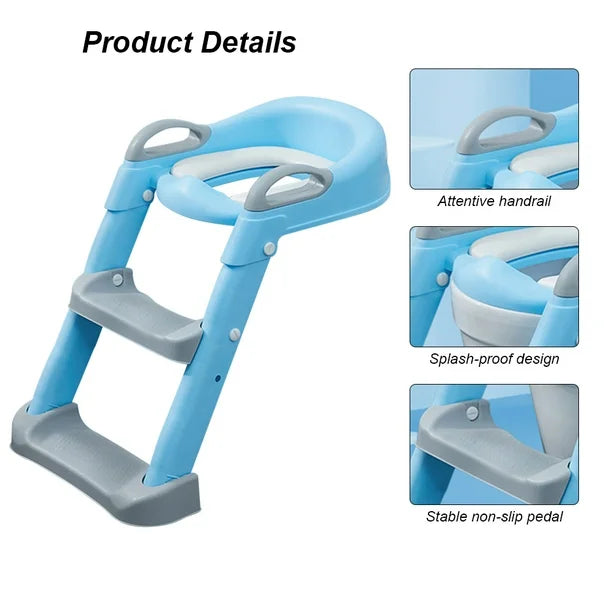 Asiento de Inodoro Infantil con Escalera