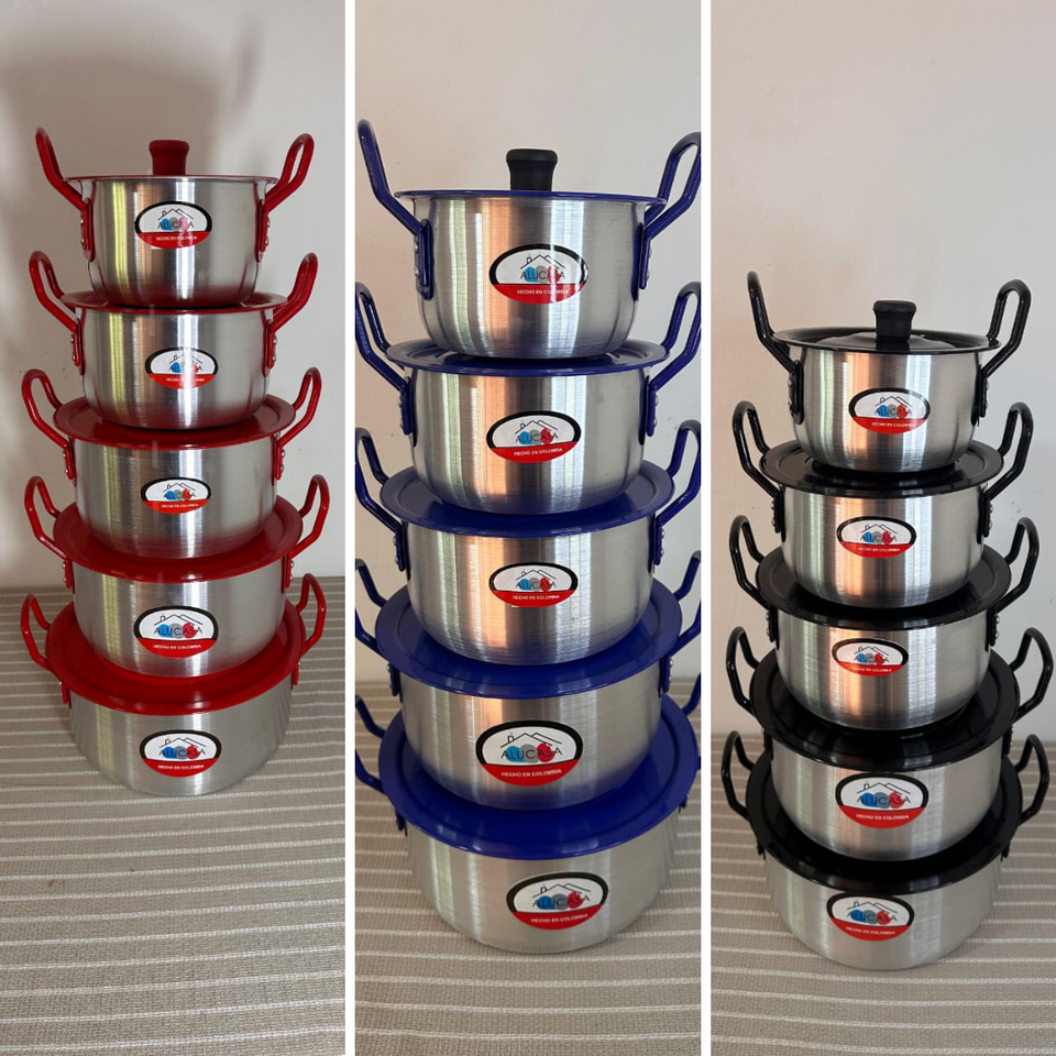 Set de Ollas de Aluminio