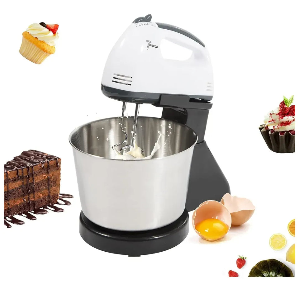 Batidora Electrica con Bowl de Acero Inoxidable