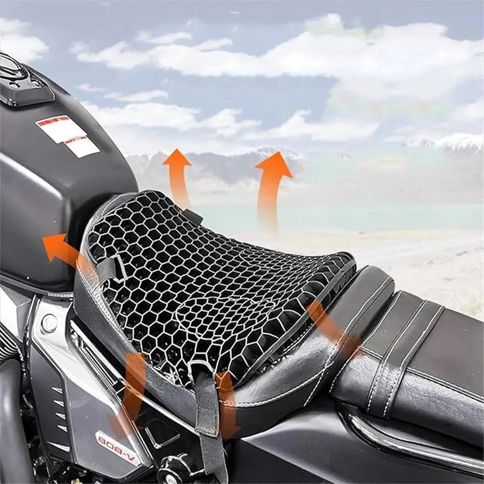 Cojín Asiento Moto Gel Siliconado