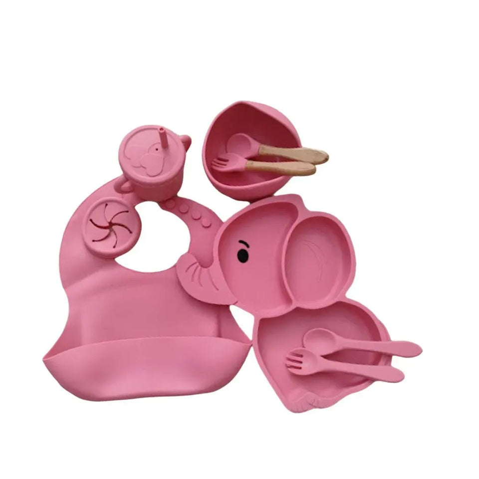 Set de Alimentación Infantil de Silicona 10 Piezas