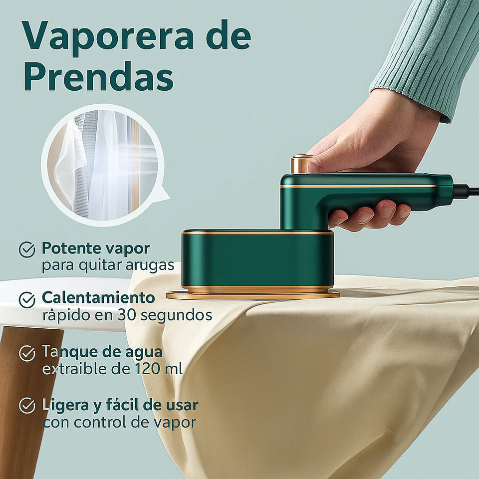 Mini Plancha de Vapor Portátil 2 en 1