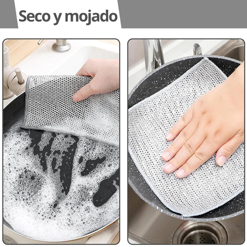 Paños de Microfibra Multiusos para Cocina (Pack de 20)