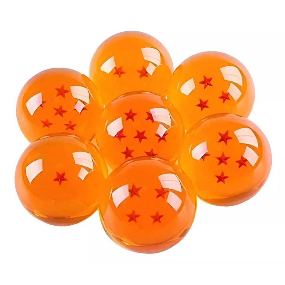 Set de 7 Esferas del Dragón Dragon Ball Z de Cristal con Estuche Premium