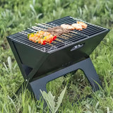 Parrilla Portátil Plegable de Carbón Premium en Acero Inoxidable