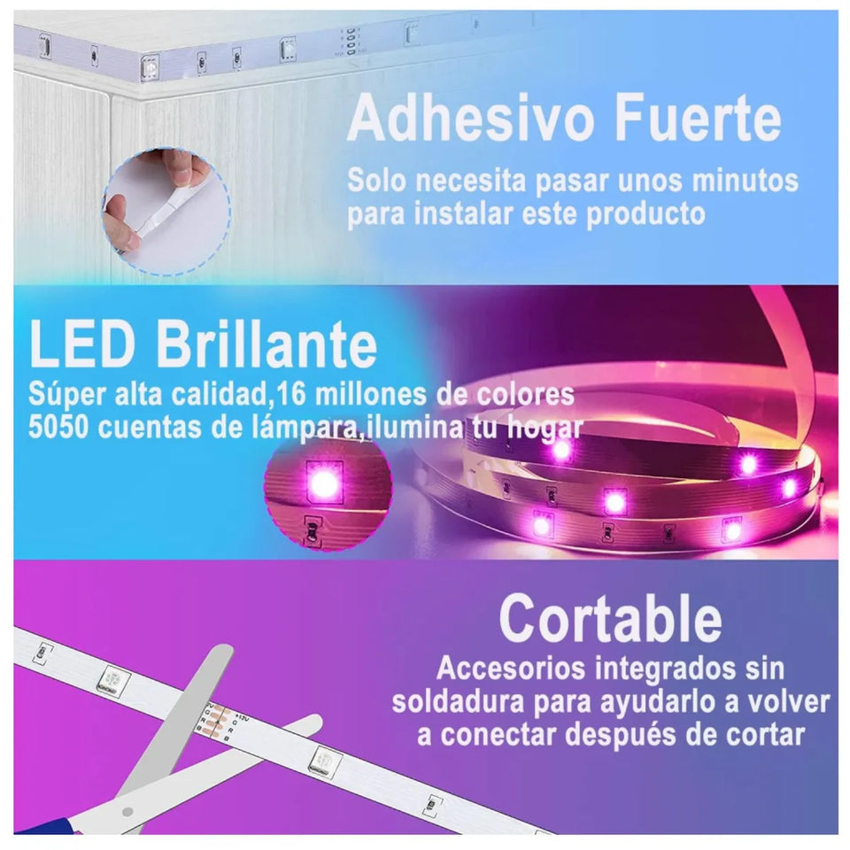 Cinta LED RGB Inteligente 10 Metros