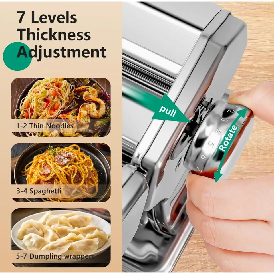 Máquina para Hacer Pasta en Acero Inoxidable