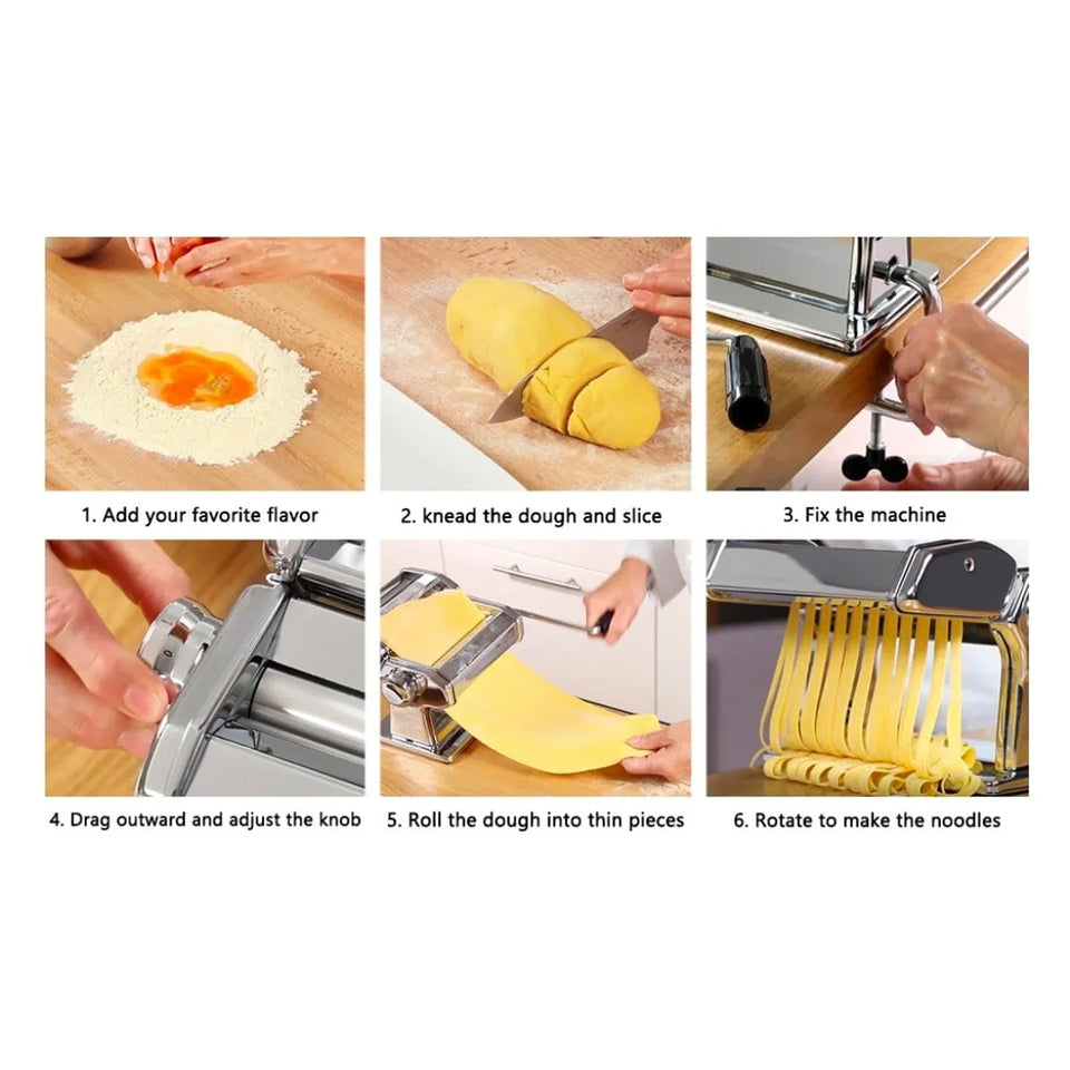 Máquina para Hacer Pasta en Acero Inoxidable