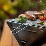 Parrilla Portátil Plegable de Carbón Premium en Acero Inoxidable