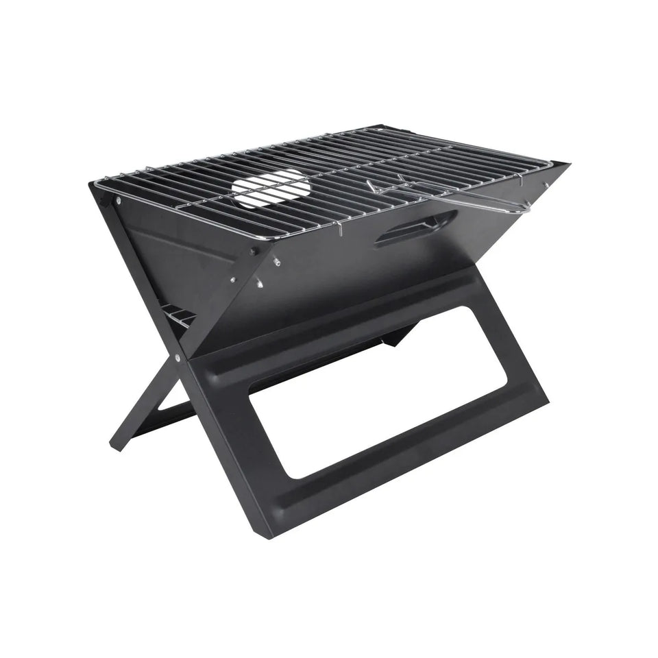Parrilla Portátil Plegable de Carbón Premium en Acero Inoxidable