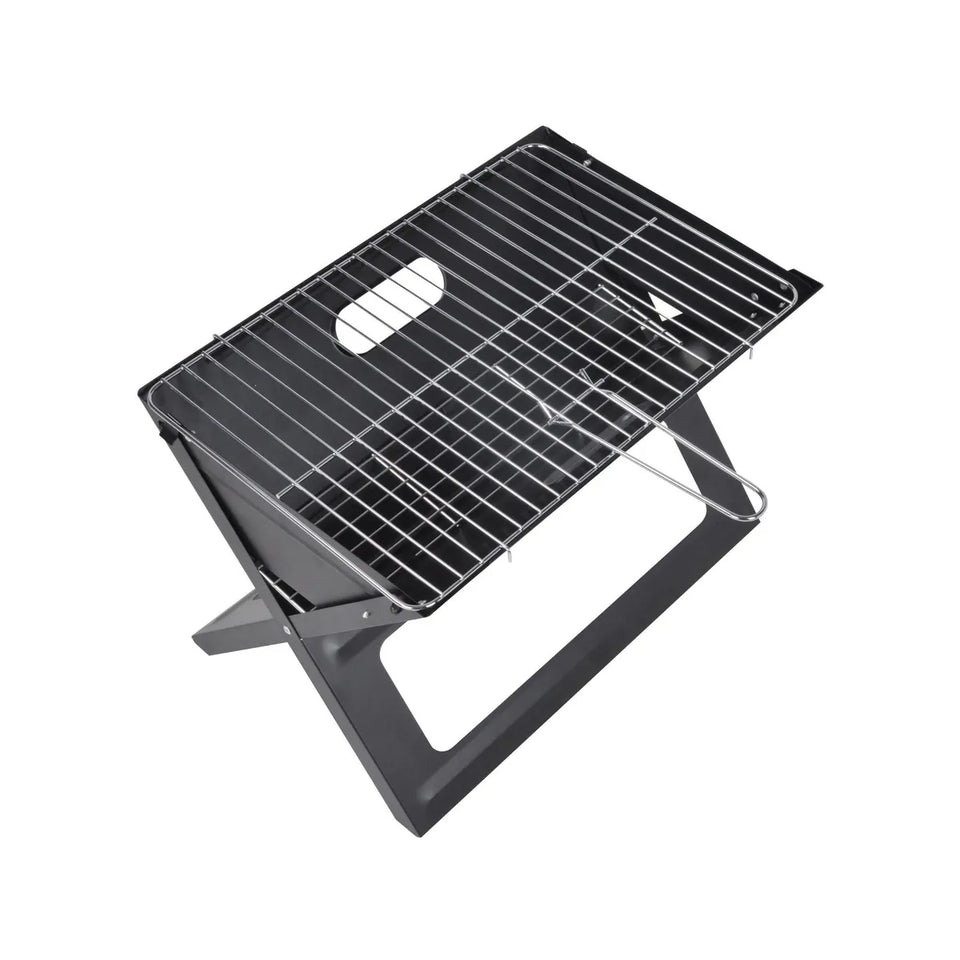 Parrilla Portátil Plegable de Carbón Premium en Acero Inoxidable