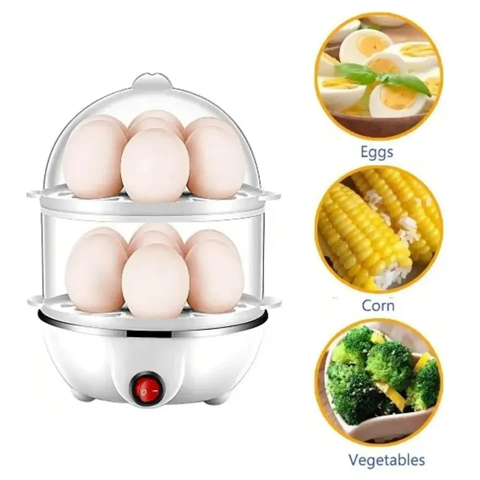 Hervidor Eléctrico de Huevos 2 Niveles para 14 Huevos