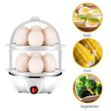 Hervidor Eléctrico de Huevos 2 Niveles para 14 Huevos
