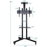 Soporte TV Rodante Pedestal Móvil 32 a 70 Pulgadas