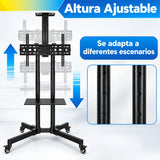Soporte TV Rodante Pedestal Móvil 32 a 70 Pulgadas